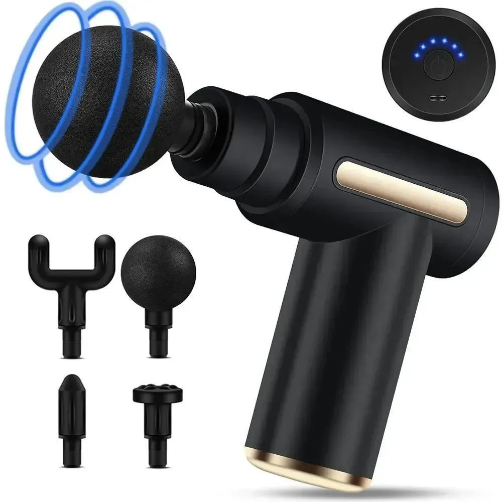 Professional Deep Tissue Massage Gun – 4 Heads