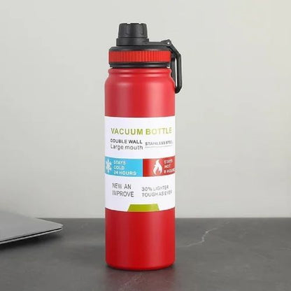 Stainless Steel Vacuum Water Bottle – 800ml Black