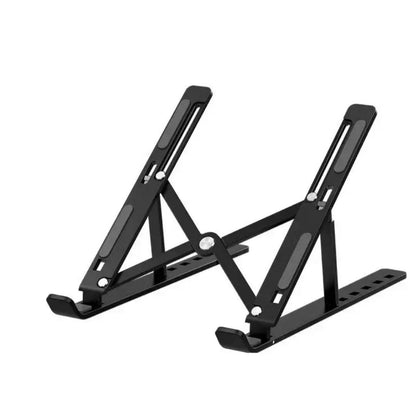 Portable Foldable Aluminium Laptop Stand – Black