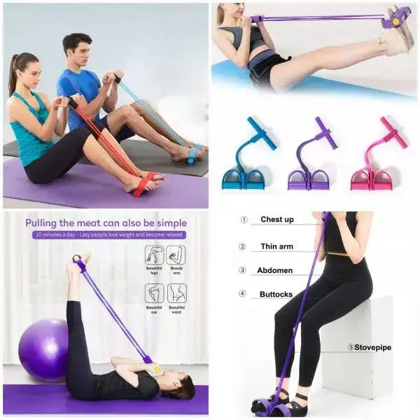 Rubber Pull Tummy Trimmer Resistance Band
