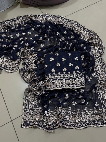 Handmade Gotta Work 2-Piece Chiffon Suit
