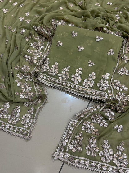 Handmade Gotta Work 2-Piece Chiffon Suit