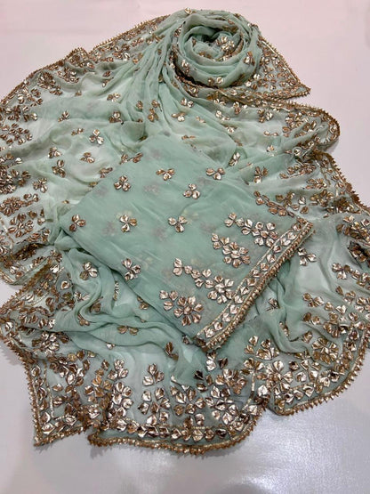 Handmade Gotta Work 2-Piece Chiffon Suit