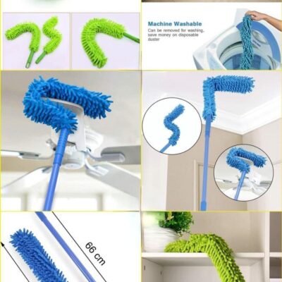 Microfiber Handy Duster with Extendable Handle - Multi-Purpose Cleaning Brush for Home, Car & Office