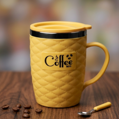 Eco Sip Stainless Steel Coffee Mug 400ml - Insulated Travel Cup with Lid | BPA-Free Reusable Tea & Coffee Mug