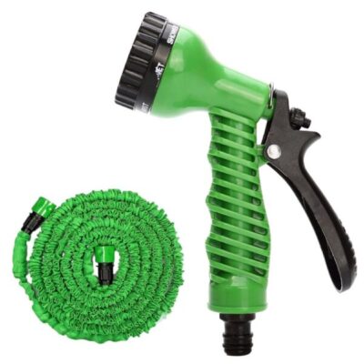 Magic Expandable Hose Pipe 50 Ft – Lightweight, Twist-Free & Kink-Free Garden Water Hose with 7-Function Spray Gun (Random Color)