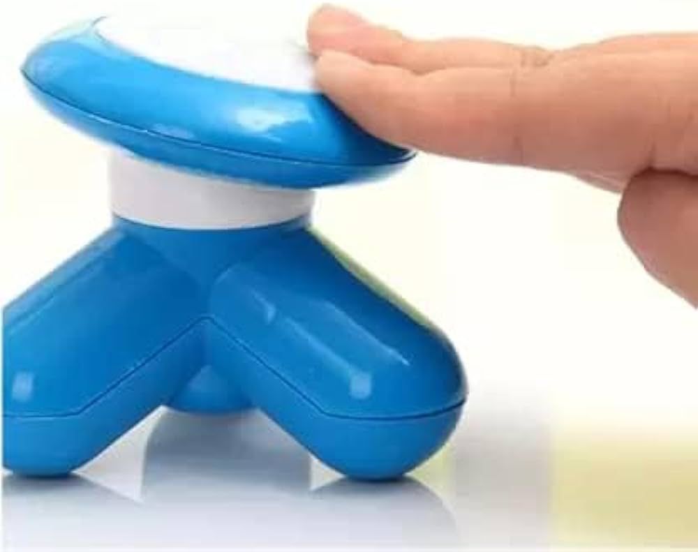 Mini Mimo Electric Body Massager with USB & Battery Power | Portable Handheld Muscle Pain Relief Machine with Free Head Massager (Random Color) - Image 3