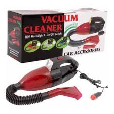 Handy Mini 12W Car Vacuum Cleaner – Powerful Portable Car & Home Cleaner with LED Light & ON/OFF Switch (Non-Rechargeable)