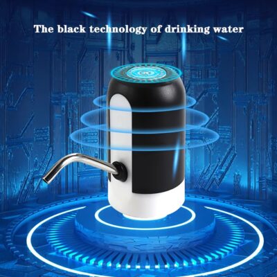 USB Rechargeable Automatic Water Bottle Pump – Portable Electric Water Dispenser with One-Touch Operation for 3-5 Gallon Bottles