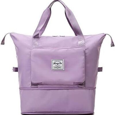 Foldable Storage Bag – Large Capacity Travel & Home Organizer | Durable Clothes Storage Tote with Handles | Space Saving Collapsible Bag (Black, 1 Pc)