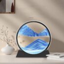 3D Moving Sand Art Hourglass Lamp with Metal Stand | Sandscape Painting Timer | Relaxing Decorative Night Light for Home & Office (Random Color)