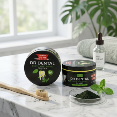 Dr. Dental Teeth Whitening Powder 50g | 100% Natural Herbal Formula for Stain Removal & Oral Care