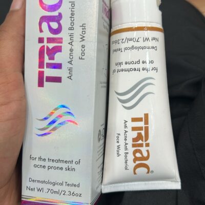 Triac Anti Acne Face Wash 70ml – Anti-Bacterial Cleanser for Acne-Prone & Oily Skin | Deep Pore Oil Control Face Wash (Made in Pakistan)