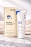 FLiCKA Silk Touch Milk Cream Moisturizer & Primer – 2-in-1 Hydrating Face Cream with Aloe Vera & Shea Butter | Lightweight, Smooth Makeup Base for Long-Lasting Finish