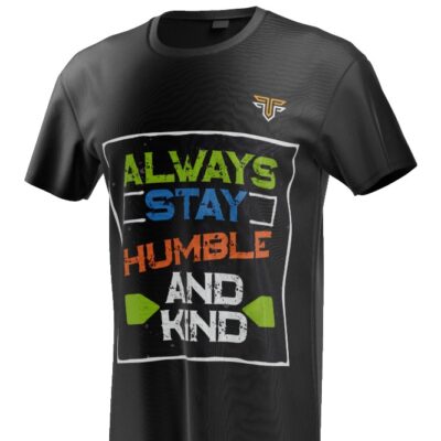 Trace Typography Custom Cotton T-Shirt – Black Round Neck Streetwear (Unisex)