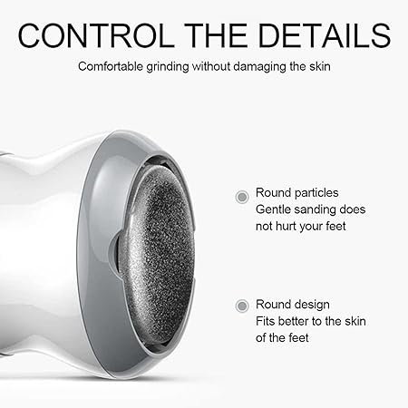 Rechargeable Electric Foot Pedicure Grinder & Callus Remover Machine | Automatic Dead Skin Remover Foot Scrubber with Vacuum Suction - Image 5