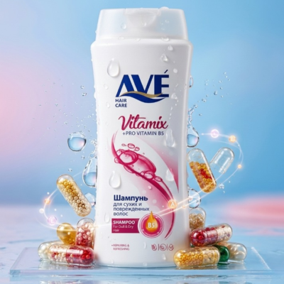 AVE Shampoo 750ml Original – Multivitamin Enriched Hair Care | Made in Iran | For Strong, Healthy & Shiny Hair