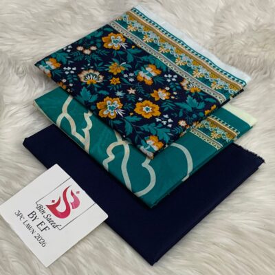 Bin Saeed 100% Original Printed Lawn 3PC Suit Article 02