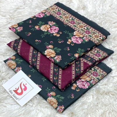 Bin Saeed 100% Original Printed Lawn 3PC Suit Article 09