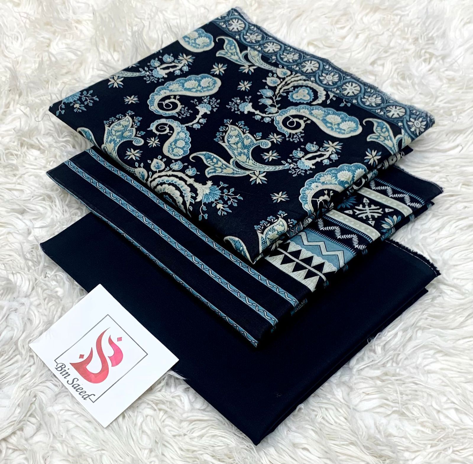 Bin Saeed 100% Original Printed Lawn 3PC Suit Article 15