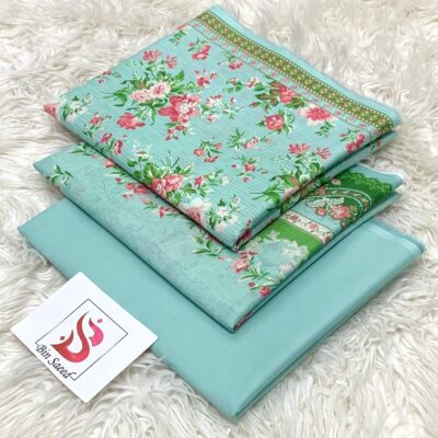 Bin Saeed 100% Original Printed Lawn 3PC Suit Article 17