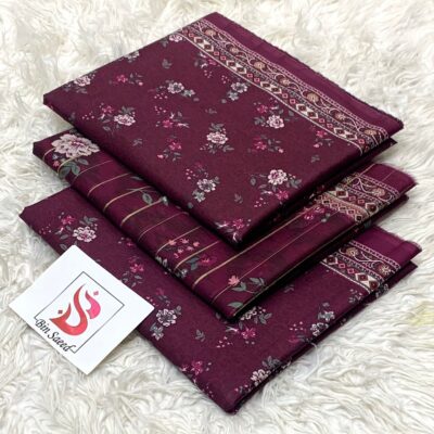 Bin Saeed 100% Original Printed Lawn 3PC Suit Article 18