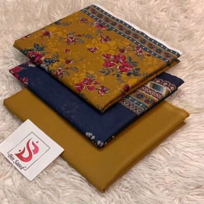 Bin Saeed 100% Original Printed Lawn 3PC Suit Article 21