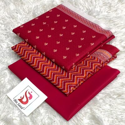 Bin Saeed 100% Original Printed Lawn 3PC Suit Article 23
