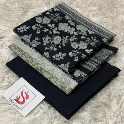 Bin Saeed 100% Original Printed Lawn 3PC Suit Article 24