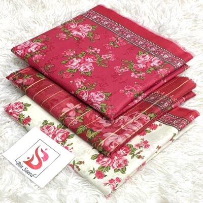 Bin Saeed 100% Original Printed Lawn 3PC Suit Article 27