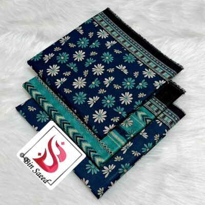 Bin Saeed 100% Original Printed Lawn 3PC Suit Article 30