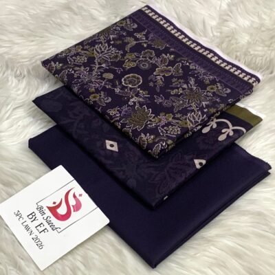 Bin Saeed 100% Original Printed Lawn 3PC Suit Article 32