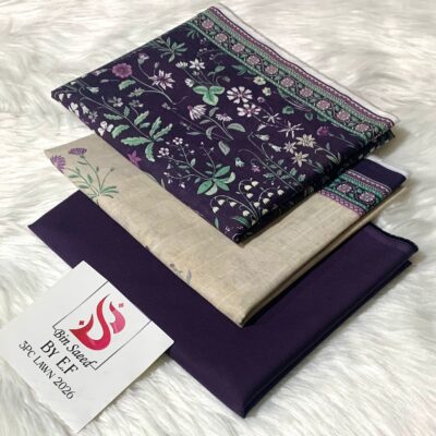 Bin Saeed 100% Original Printed Lawn 3PC Suit Article 35