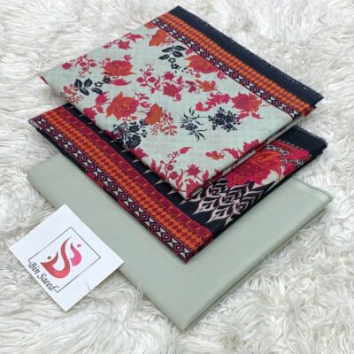 Bin Saeed 100% Original Printed Lawn 3PC Suit Article 39