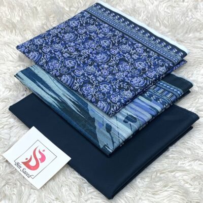 Bin Saeed 100% Original Printed Lawn 3PC Suit Article 40