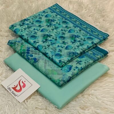 Bin Saeed 100% Original Printed Lawn 3PC Suit Article 42