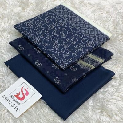 Bin Saeed 100% Original Printed Lawn 3PC Suit Article 43