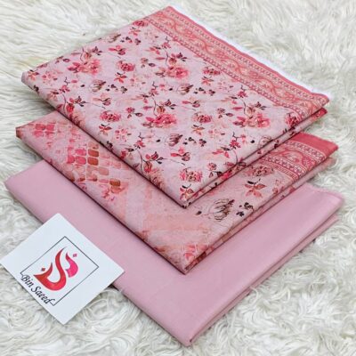 Bin Saeed 100% Original Printed Lawn 3PC Suit Article 46