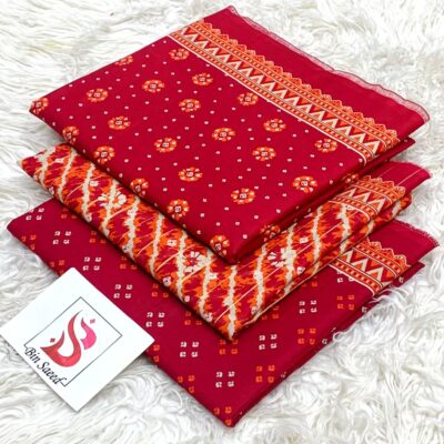Bin Saeed 100% Original Printed Lawn 3PC Suit Article 47