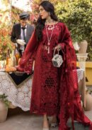 Bin Ilyas Luxury Lawn Embroidered Suit with Organza Dupatta Article 2
