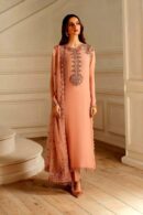 Iznik 3-514 Luxury Formals Chiffon Cotton Embroidered Suit