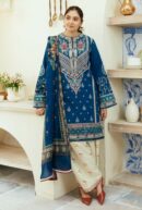 Luxury Shamoze Silk Digital Print 3 Piece Suit – Shirt, Trouser & Dupatta Elegant Ladies Dress Set