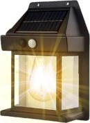 CBK Solar Interaction Wall Lamp BK-888 – Waterproof Outdoor Motion Sensor Filament LED Lantern for Garden, Patio & Wall Lighting