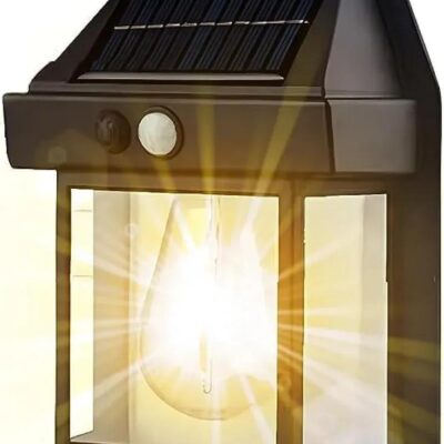 CBK Solar Interaction Wall Lamp BK-888 – Waterproof Outdoor Motion Sensor Filament LED Lantern for Garden, Patio & Wall Lighting