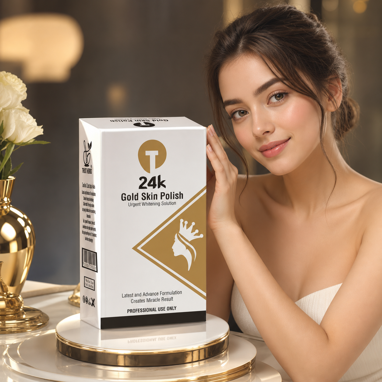 Tarisha 24K Gold Skin Polish – Professional Brightening & Glow Polish for Radiant Skin