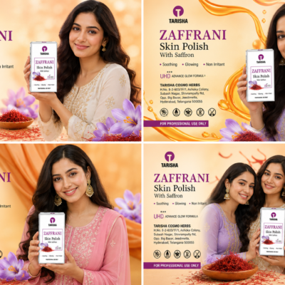 Tarisha Zaffrani Skin Polish with Saffron | Professional Skin Brightening & Glow Polish | Soothing & Non-Irritant Formula